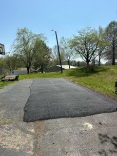 Fresh asphalt driveway paving completed in Owensboro Kentucky by CWM Asphalt