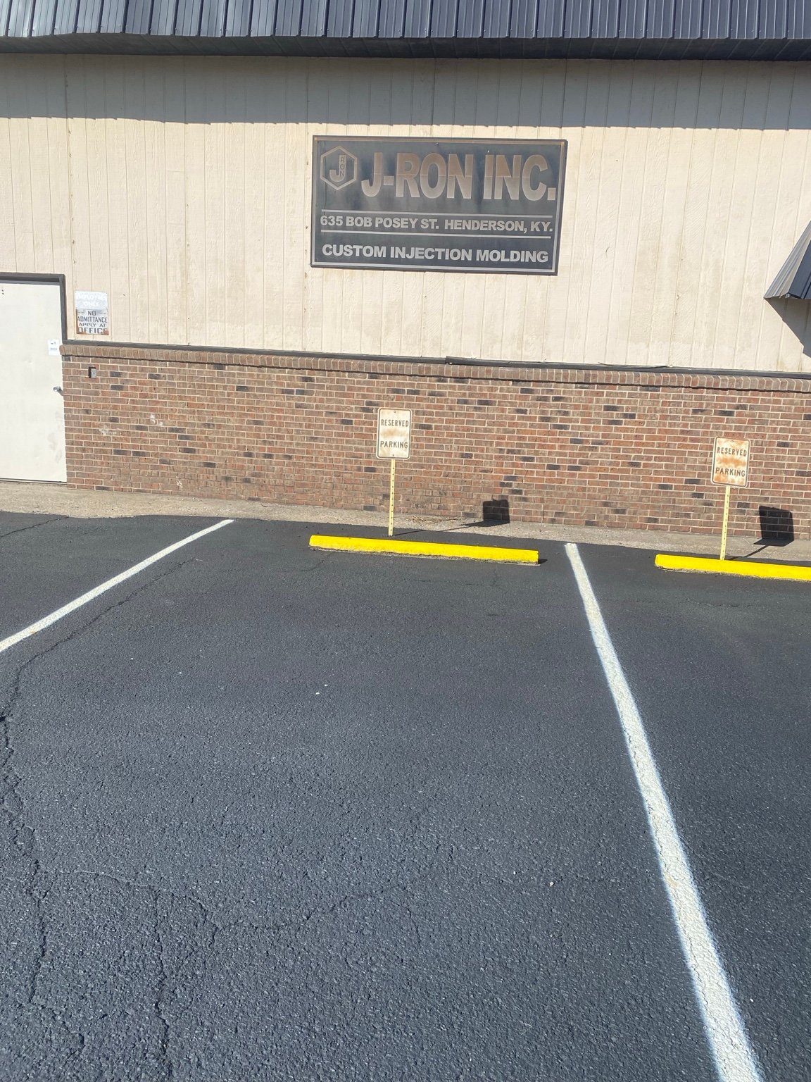 Finished sealcoating and parking spaces at J-Ron Inc. in Henderson Kentucky